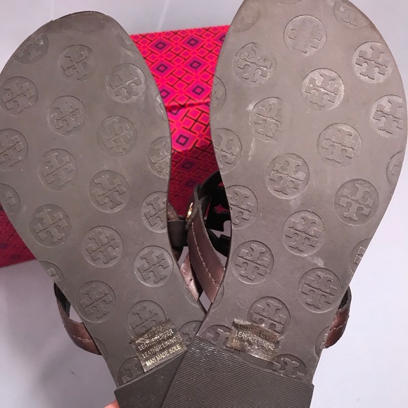 *SOLD* Tory burch miller sandals brown 5.5 - Picture 2 of 8